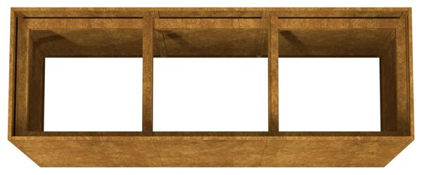 Corten acél kerti magaságyás 120x40x80 cm