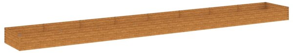 Corten acél kerti magaságyás 770x100x36 cm