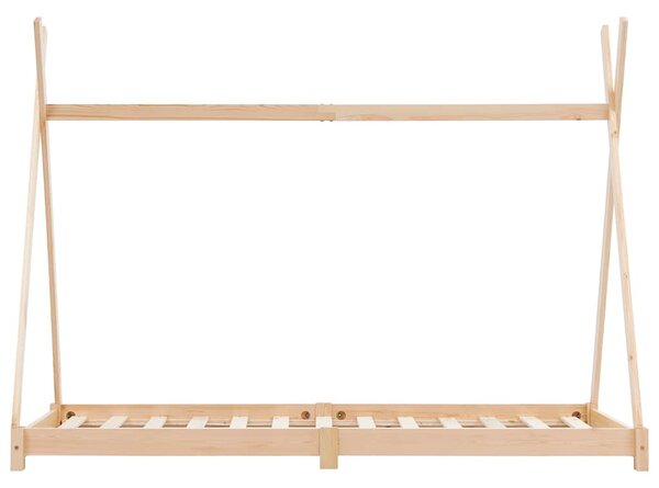 Tömör fenyőfa gyerekágy-keret 70 x 140 cm