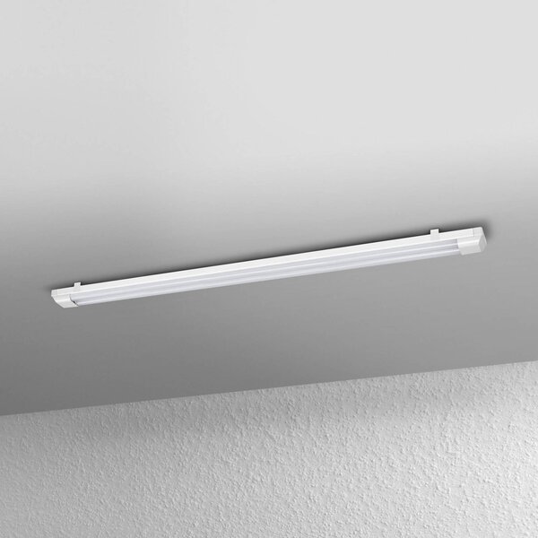 OSRAM LED-es világítócsík POWER BATTEN, 4000 K, 120 cm, 2 izzós., Fehér / opál, Folyosó, fém