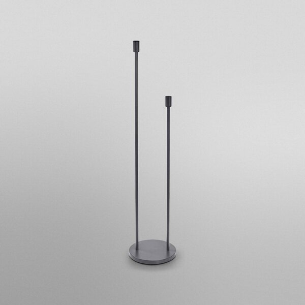 OSRAM DECOR STICK álló lámpa, sötét szürke, magasság 146 cm, 2 x E27, Alu / szürke / cink, Nappali / Étkező, fém, Modern