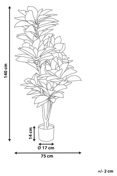 Műnövény CODIAEUM 140 cm Zöld