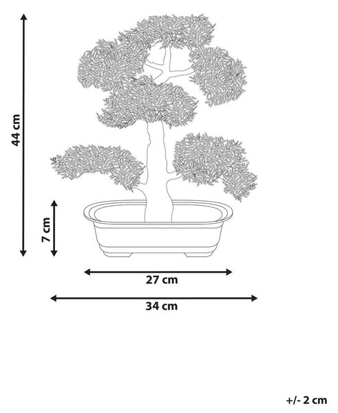 Műnövény PINE 44 cm Zöld
