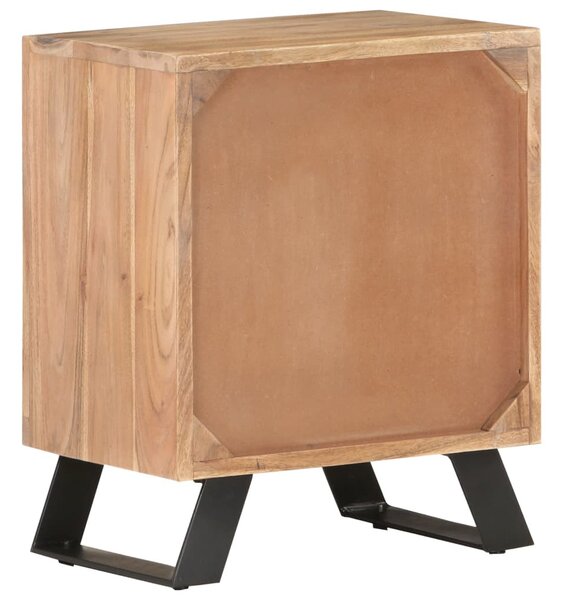 VidaXL tömör akácfa éjjeliszekrény természetes szélekkel 40x30x50 cm