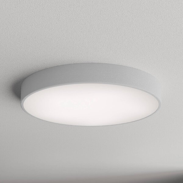 TEMAR LIGHTING Cleo 600 mennyezeti világítás, Ø 60 cm, szürke, dimmelhető, Alu / szürke / cink, Nappali / Étkező, fém, Modern