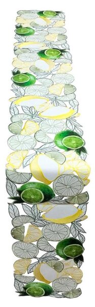 Citrus harmony citrom mintás asztali futó - 20x160 cm