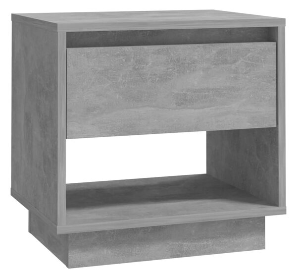 Betonszürke szerelt fa éjjeliszekrény 45x34x44 cm