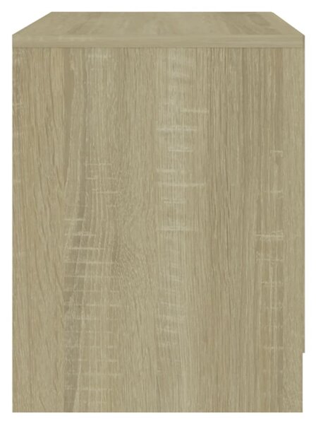 2 db sonoma tölgy szerelt fa éjjeliszekrény 45x34,5x44,5 cm