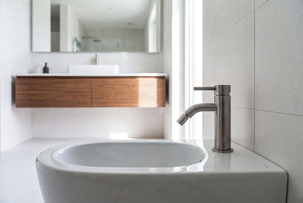 Sapho Minimal, álló mosdócsaptelep, H300, acél, MI506