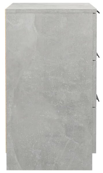 2 db betonszürke éjjeliszekrény 40 x 36 x 65 cm