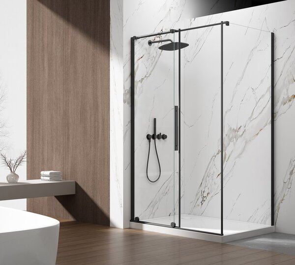 Gelco Gelco, SPIRIT BLACK téglalap alakú zuhanykabin 1000x900mm bal/jobb változat, GI1010BGI3590B