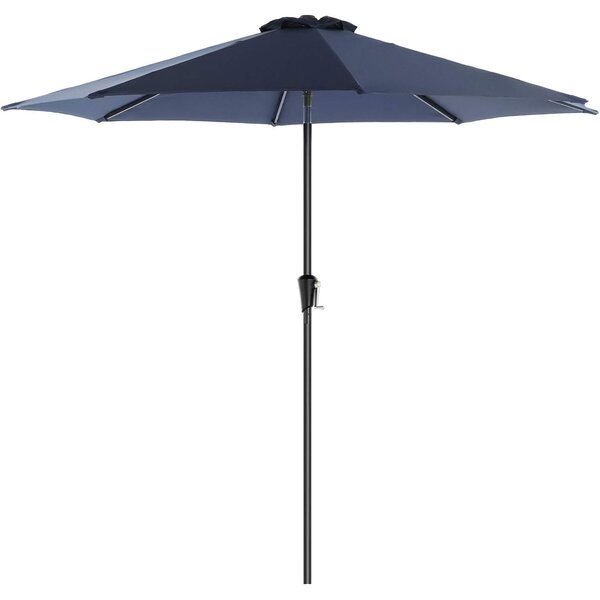 SONGMICS Kerti napernyő, tekerős nyitással, dőléses rendszerrel, 300 cm, sötétkék