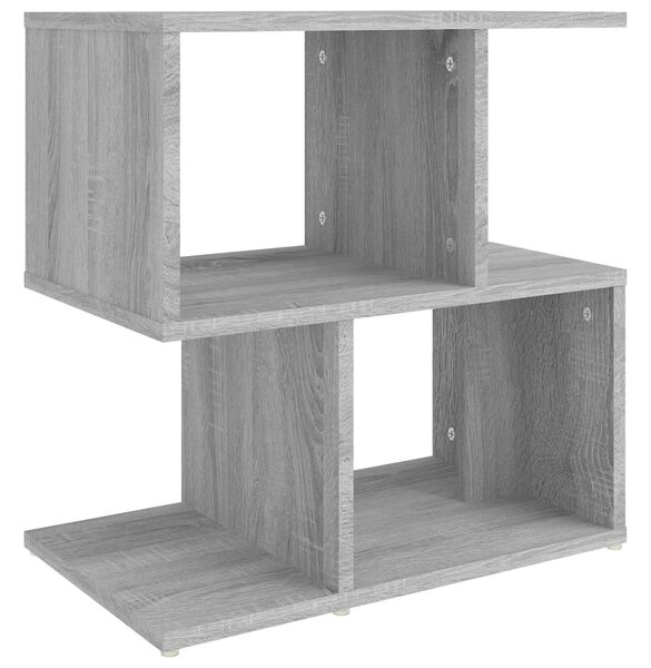 2 db szürke sonoma színű fa éjjeliszekrény 50 x 30 x 51,5 cm