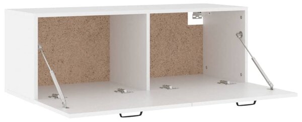 Fehér szerelt fa faliszekrény 100 x 36,5 x 35 cm