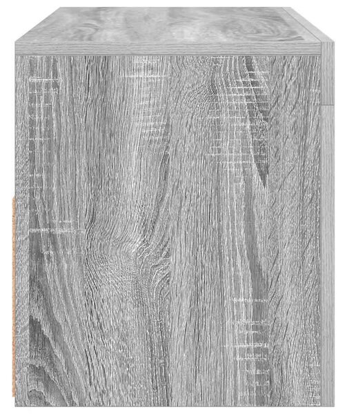 Szürke sonoma színű TV-szekrény LED-világítással 90x35x40 cm