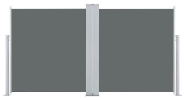 VidaXL antracitszürke behúzható oldalsó napellenző 100 x 600 cm
