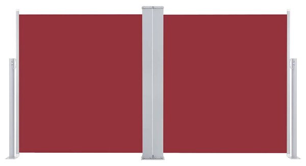 Piros behúzható oldalsó napellenző 100 x 600 cm