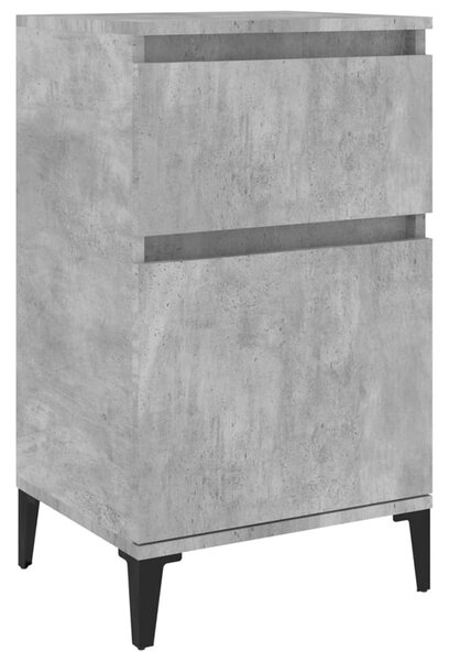 Betonszürke éjjeliszekrény 40 x 35 x 70 cm