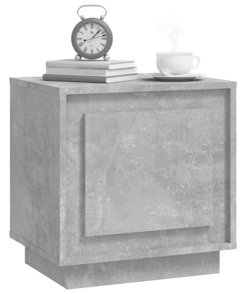 Betonszürke szerelt fa éjjeliszekrény 44 x 35 x 45 cm
