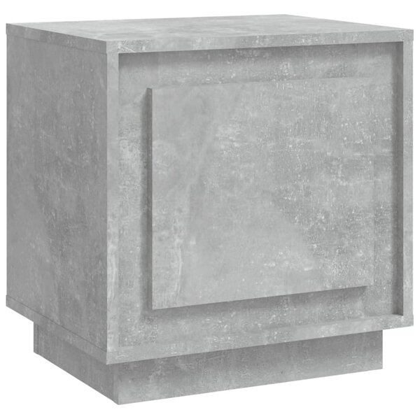 Betonszürke szerelt fa éjjeliszekrény 44 x 35 x 45 cm