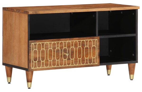Tömör mangófa TV-szekrény 80 x 33 x 46 cm