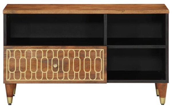 Tömör mangófa TV-szekrény 80 x 33 x 46 cm