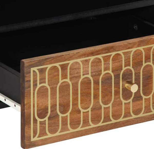 Tömör mangófa TV-szekrény 80 x 33 x 46 cm