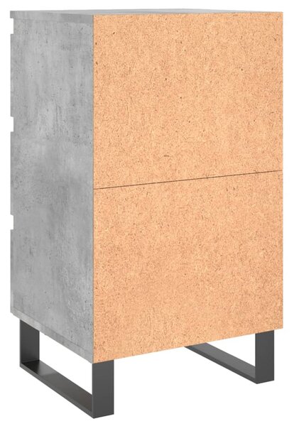 2 db betonszürke szerelt fa éjjeliszekrény 40x35x69 cm