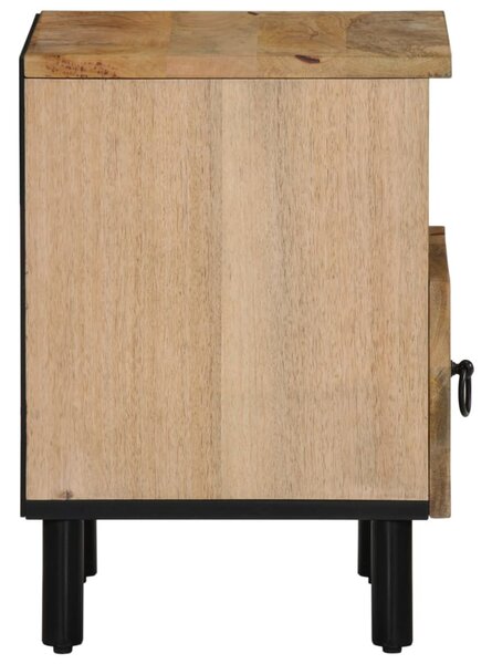 VidaXL 2 db tömör mangófa éjjeliszekrény 40 x 33 x 46 cm
