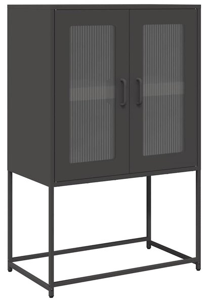 Magastábla Fekete 68x39x107 cm Acél