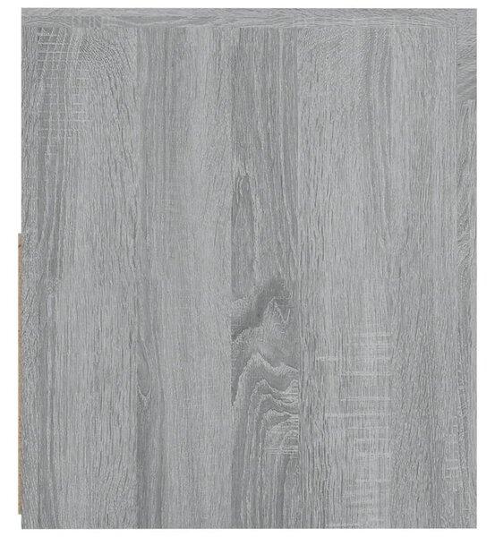 2 db szürke sonoma színű éjjeliszekrény LED-ekkel 60x35x40 cm