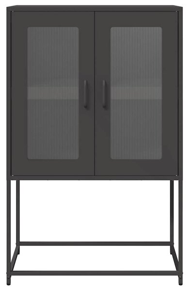Magastábla Fekete 68x39x107 cm Acél