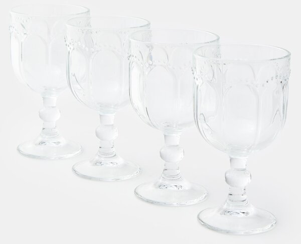 Sinsay - Díszített pohár készlet 4 pack - clear