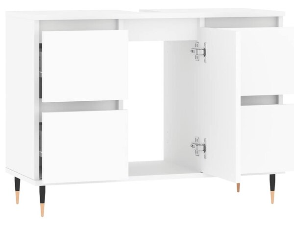 VidaXL fehér szerelt fa mosdószekrény 80 x 33 x 60 cm