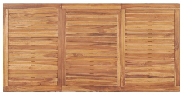 VidaXL 9 darabos tömör tíkfa kerti étkezőgarnitúra 180 x 90 cm