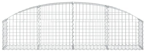 Íves horganyzott vas gabion kosár 200x30x40/60 cm
