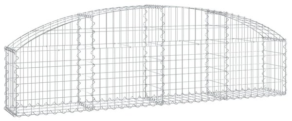 Íves horganyzott vas gabion kosár 200x30x40/60 cm