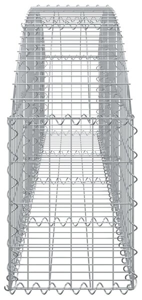 Íves horganyzott vas gabion kosár 200x30x40/60 cm