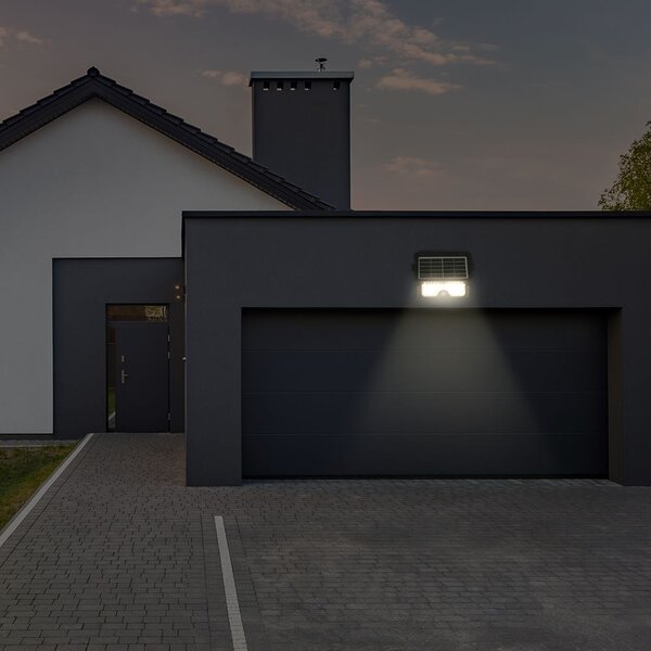 V-TAC napelemes mozgásérzékelős LED reflektor 7W CCT, 129 Lm/W - SKU 24341