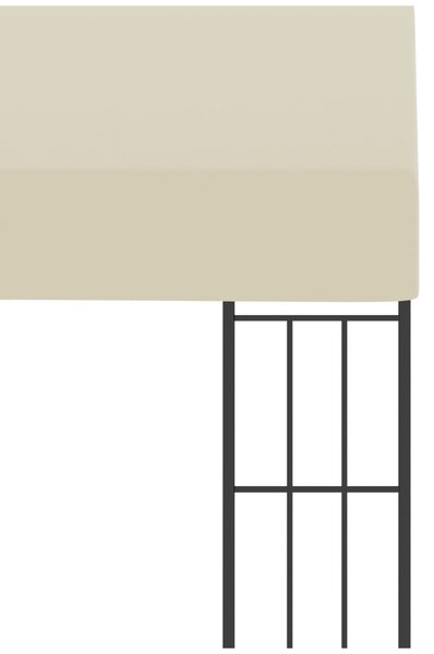 Krémszínű falra szerelhető szövetpavilon 3 x 3 m