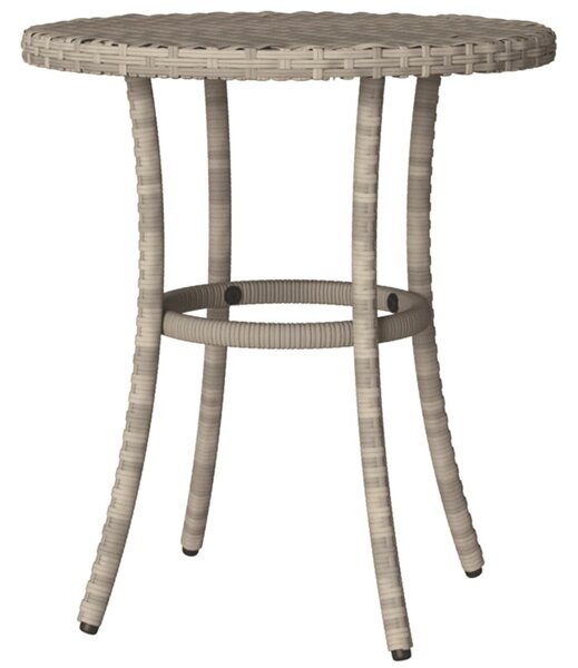 3 részes világosszürke polyrattan bisztrógarnitúra párnákkal