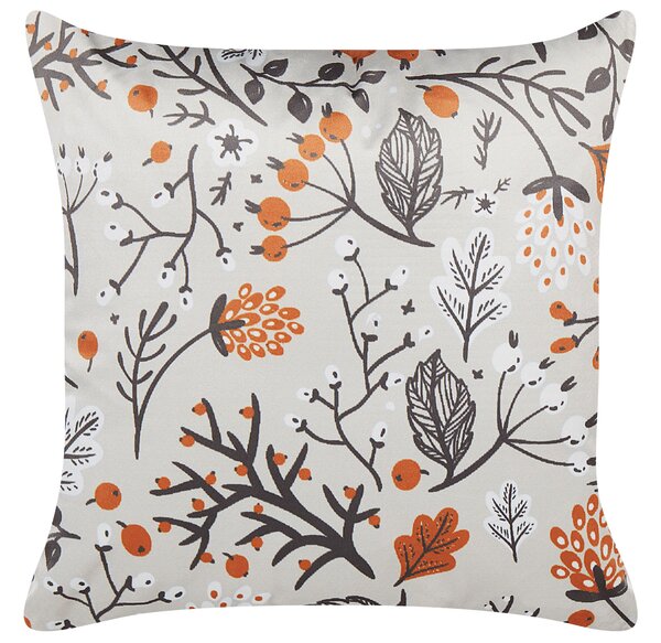 2 db díszpárna MONTBRETIA Bársony 45 x 45 cm Színes Növénymintás
