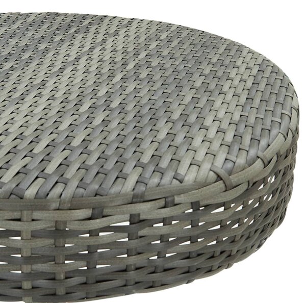 3 részes szürke polyrattan kerti bárszett párnákkal