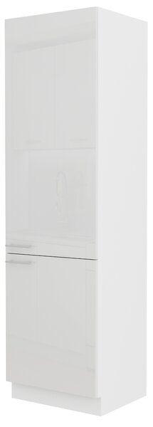 Élelmiszer szekrény Lavera 60 DK 210 2F (fehér + fényes fehér)