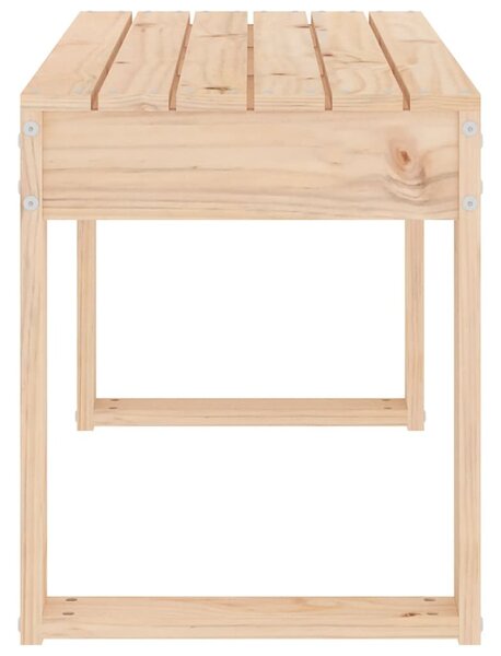 Tömör fenyőfa kerti pad 80 x 38 x 45 cm