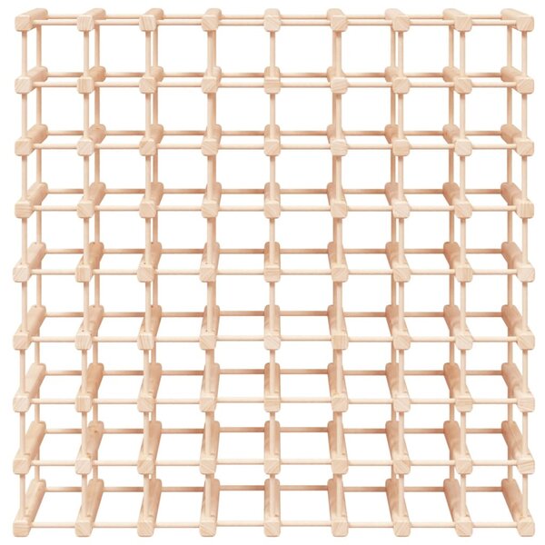 Tömör fenyőfa bortartó 72 palackhoz 90,5x23x90,5 cm