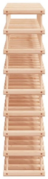 Tömör fenyőfa bortartó 72 palackhoz 90,5x23x90,5 cm