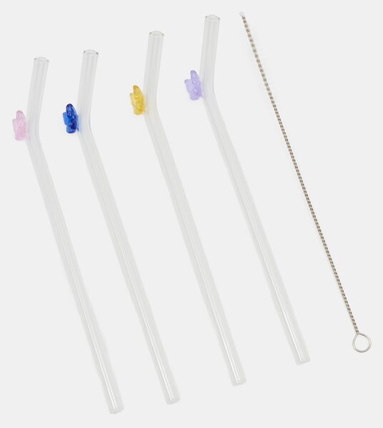 Sinsay - Szívószál készlet tisztítóval 5 pack - többszínű