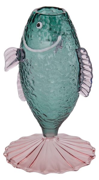 CORAL COAST boroszilikát üveg gyertyatartó 16 cm