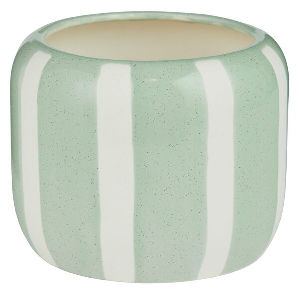 LINES porcelán kaspó Ø12cm, zsálya